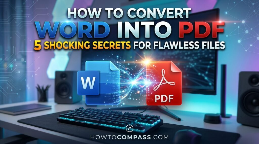How to convert Word into PDF