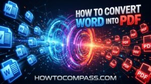 How to convert Word into PDF