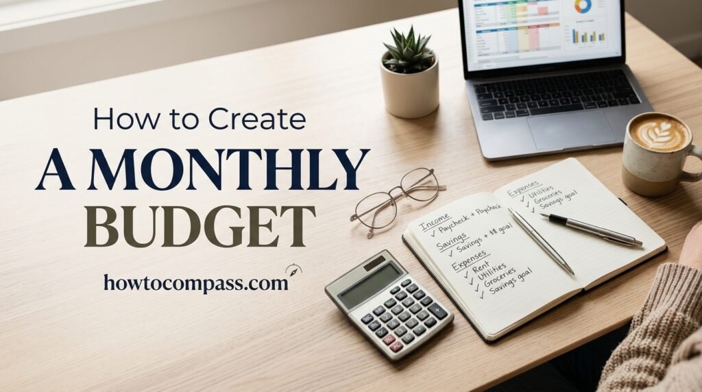 how to create a monthly budget