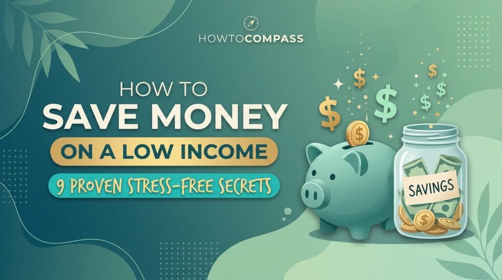 how to save money on a low income with a simple monthly budget and savings jar